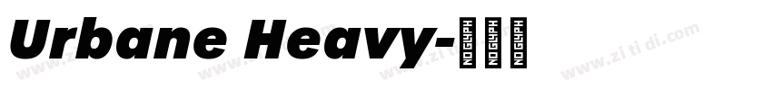 Urbane Heavy字体转换
